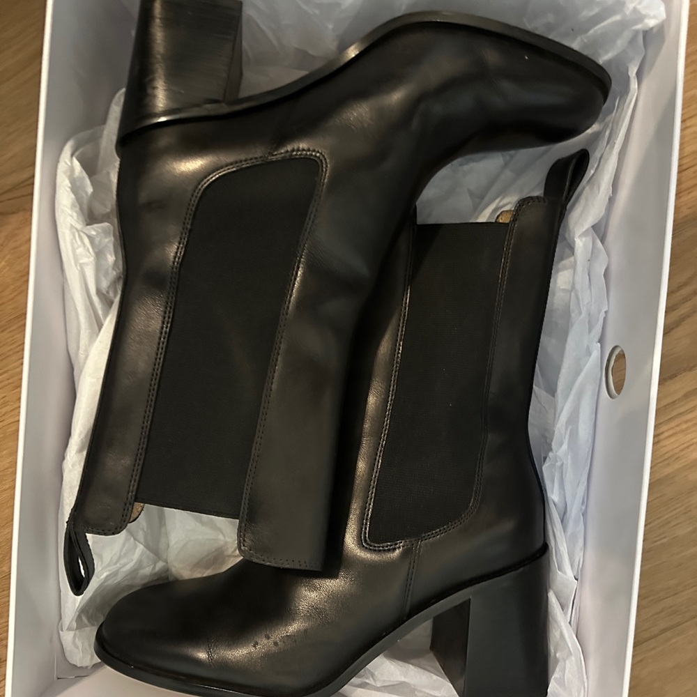 &other stories leather boots